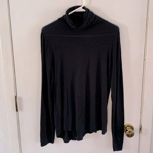 Prana black lightweight long sleeve turtleneck sweater Size XL